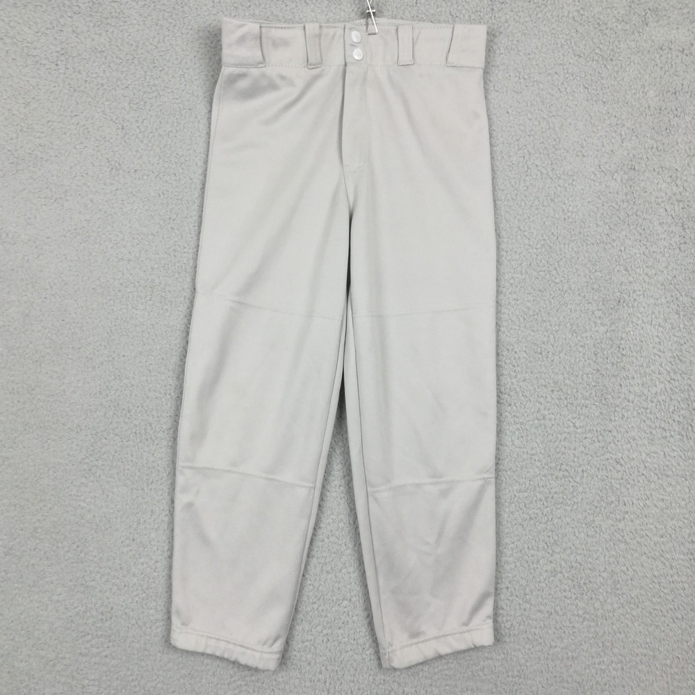 Champro Sports Boys Youth Baseball Pants Gray Sportswear Reinforced Knee L